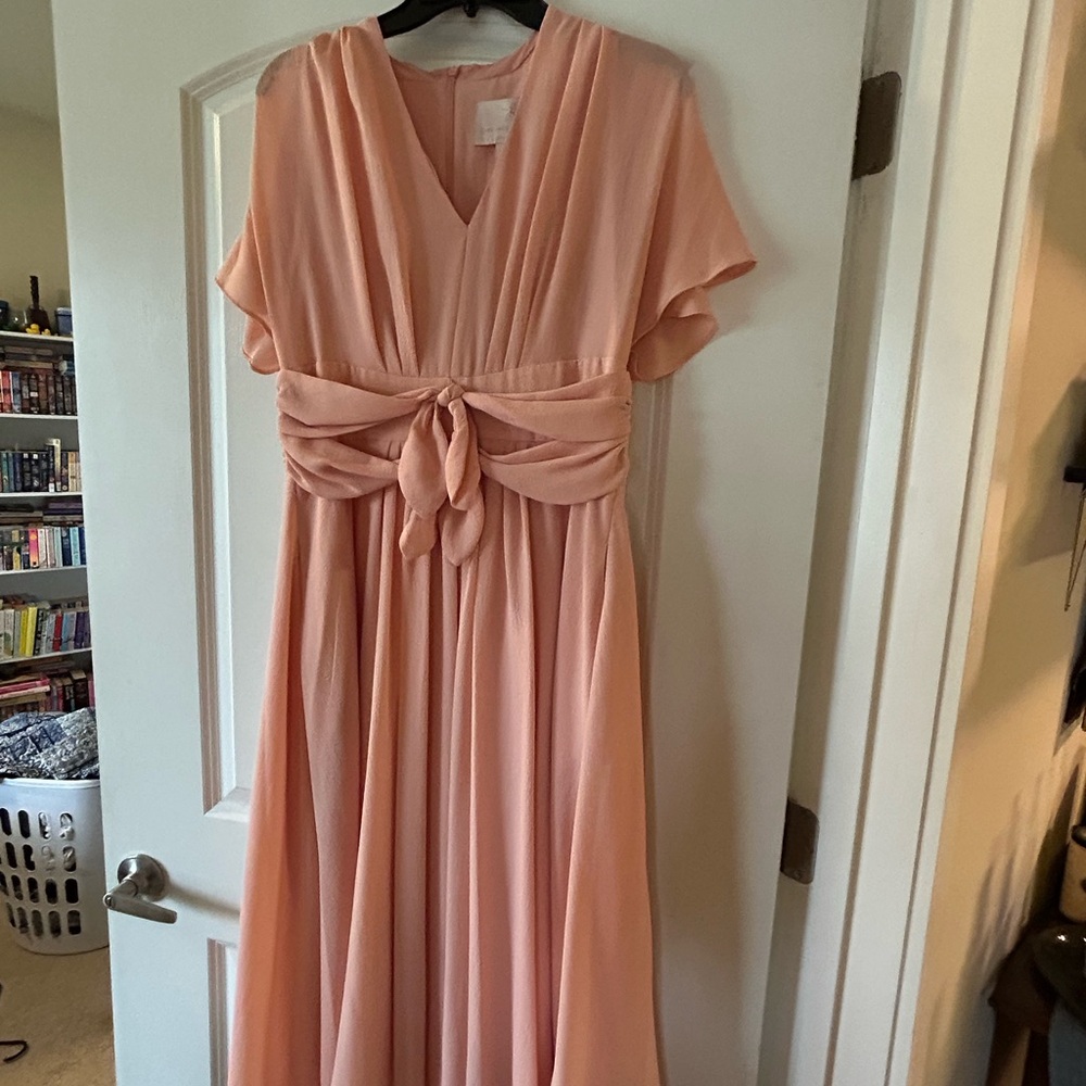 Gal Meets Glam Blush Midi Dress